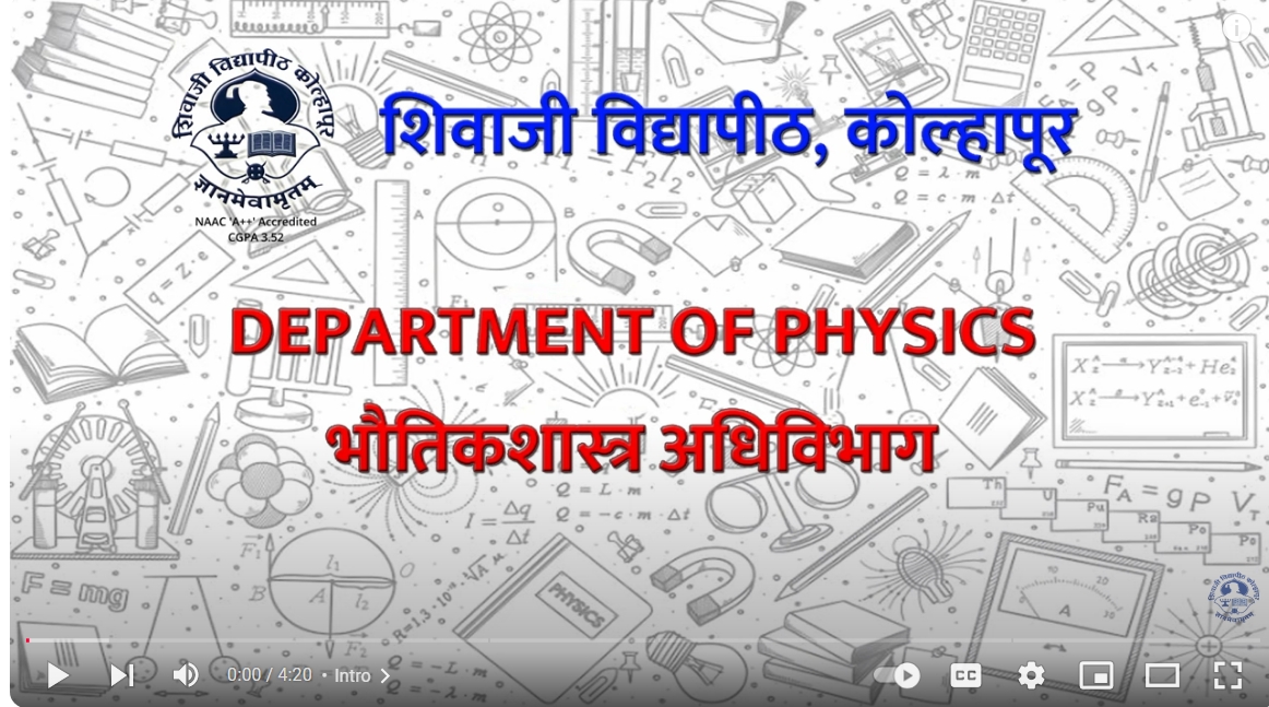 Introduction to The Department of Physics