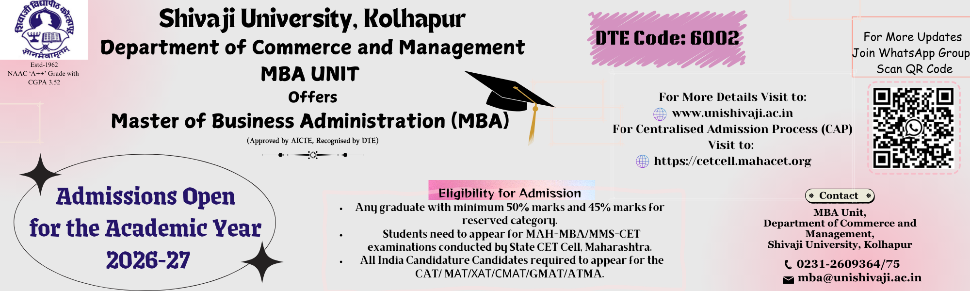 MBA Commerce and Management